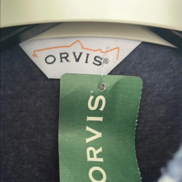 Orvis Women’s Outdoor Performance Blue Marled Sweater Fleece Comfort Classic XS - Picture 4 of 16